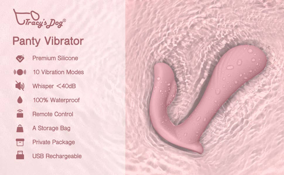 Tracy’s Dog - Wholesale Sex Toy - Tracy's Dog Wearable Panty Vibrator pink8