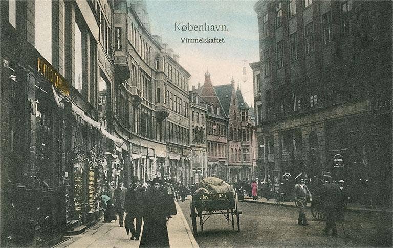 Found Image Press - Wholesale Magnet - Magnet MF-636 Vintage Copenhagen Street Scene0