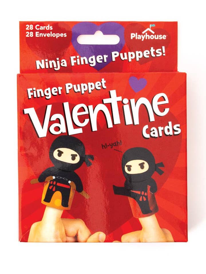 Dia dos Namorados Ninja Finger Puppet por atacado de Paper House Productions