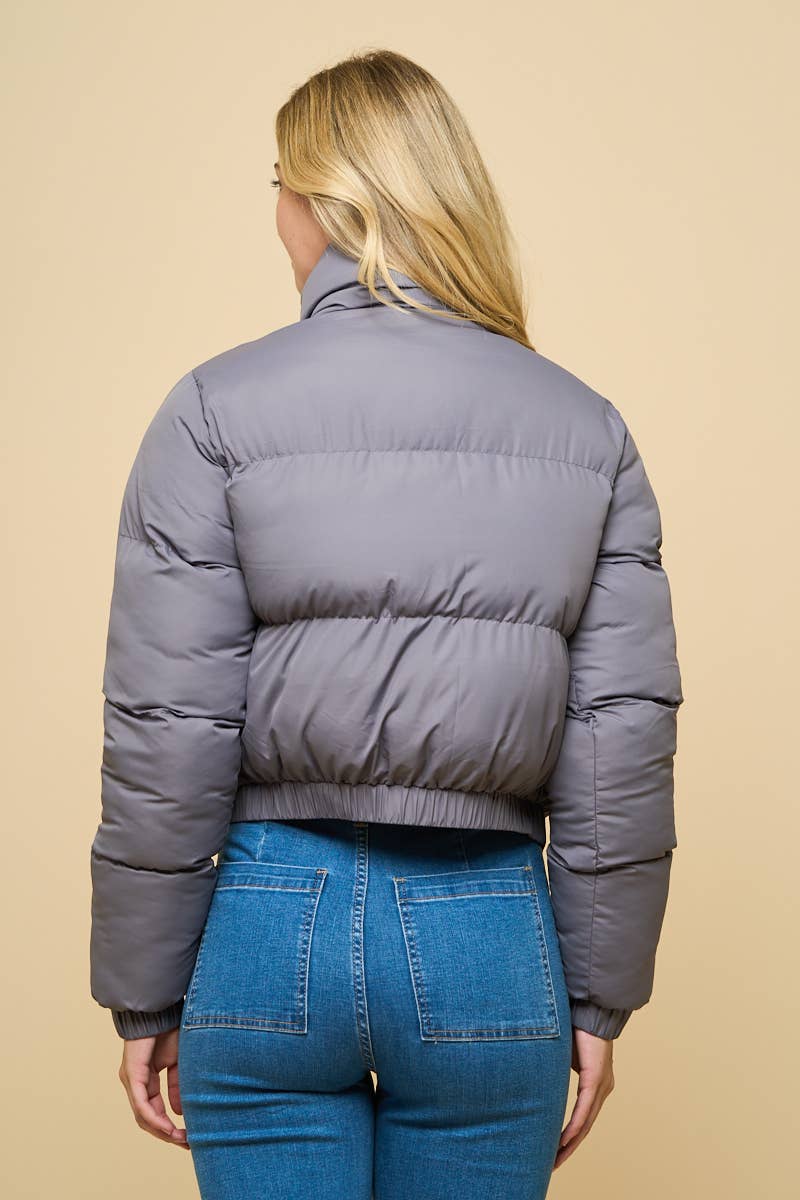 ANWND – Puffer Jacket - Mulher por atacado – Jaqueta Puffer Curta Acolchoada23