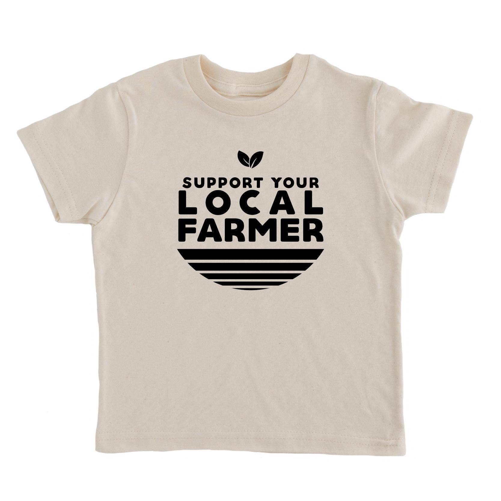 Nature Supply Co - Wholesale Screen Printed T-Shirt - Kids - Support Your Local Farmer Kids T-shirt | Eco-Friendly Tee8
