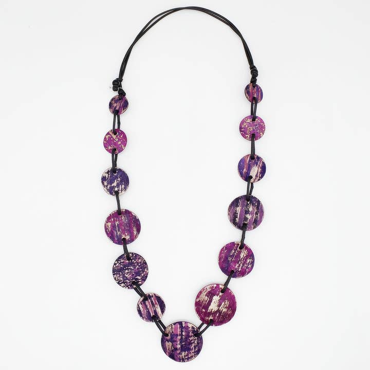 Purple Evening Maren Necklace for wholesale by Sylca Designs
