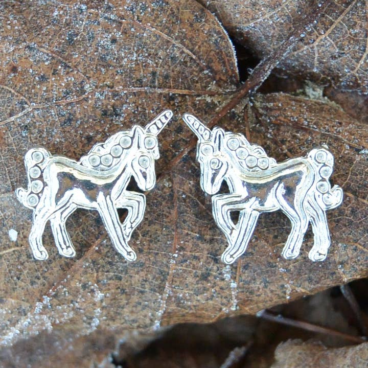 William Sturt Fine Pewter - Wholesale Cufflinks - Unicorn Pewter Cufflinks Hand Cast by William Sturt