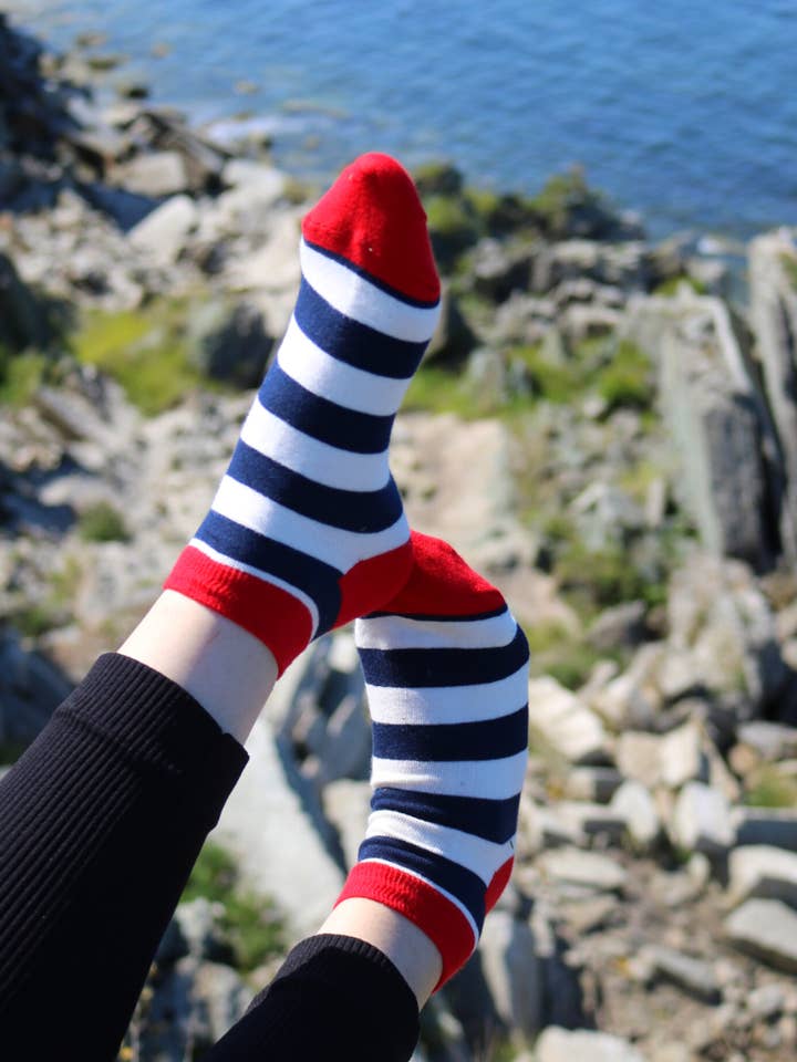 MISSISSIPPI low-cut striped socks for wholesale by Sokisahtel I BestSockDrawer