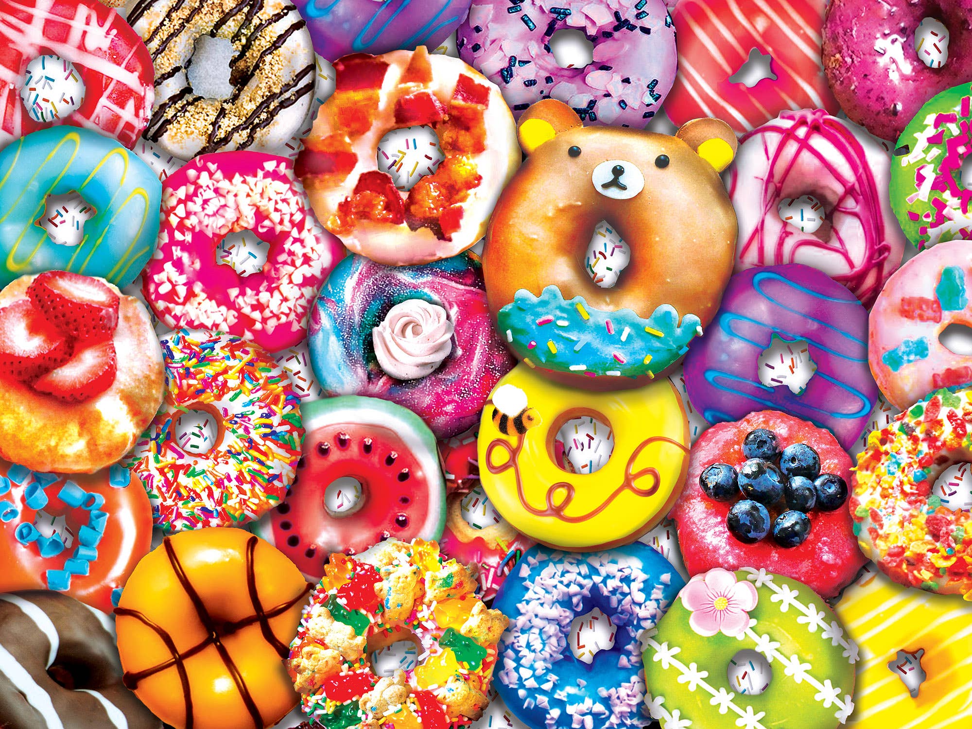 Masterpieces Puzzles - Wholesale Puzzle - Adult - Trendz - Donut Resist 300 Piece EZ Grip Puzzle1