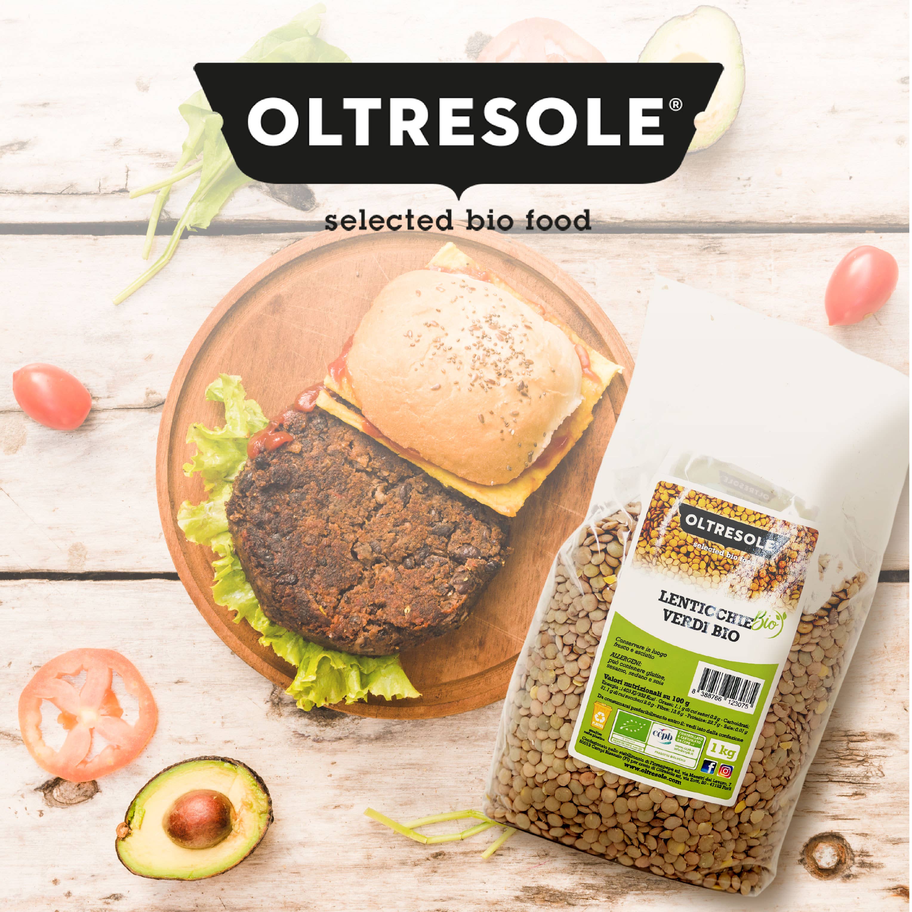 Oltresole - Wholesale Beans - ORGANIC GREEN LENTILS 1 Kg11
