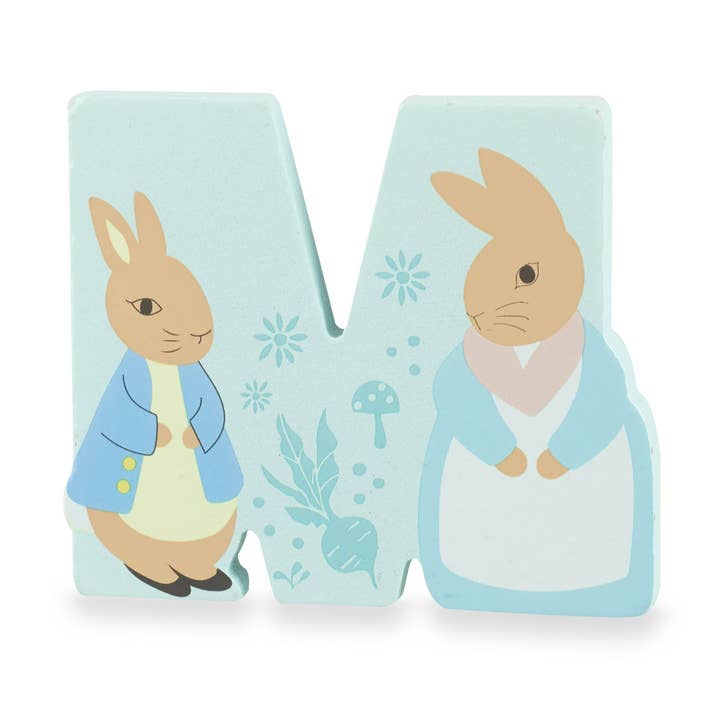 Peter Rabbit™ Wooden letter M for wholesale by Orange Tree Toys