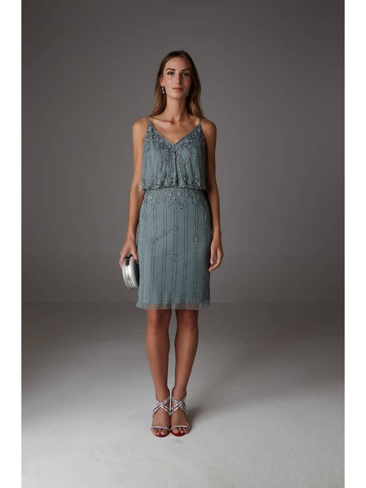 KRIKAND Ivet Mini-kjole i teal for engroshandel på Faire