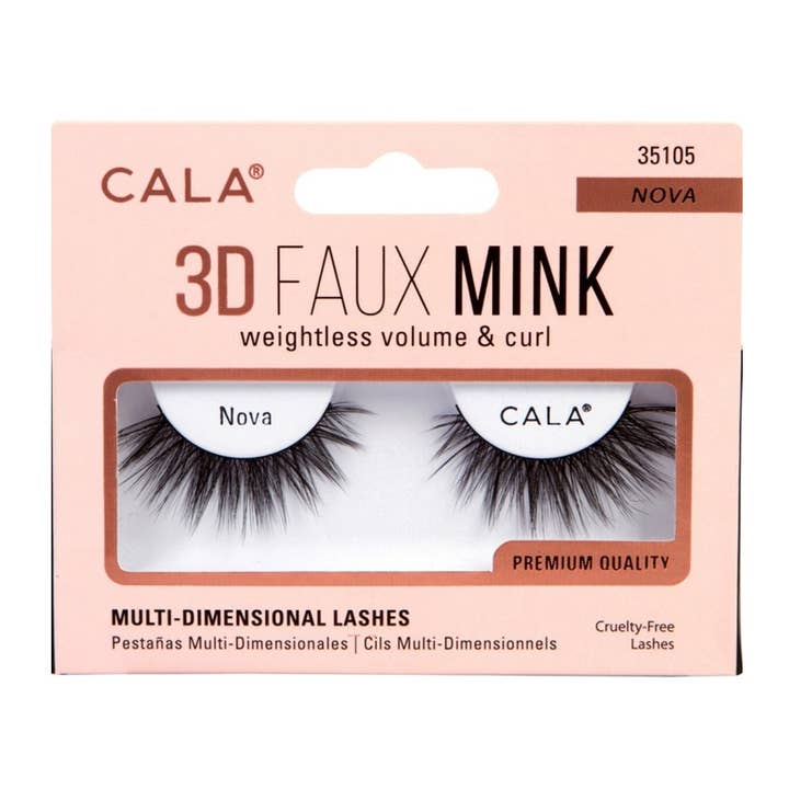 PINEAPPLE Beauty - Wholesale False/Fake Eyelashes - CALA 35105x 3D Faux Mink Eyelash Nova 12pc