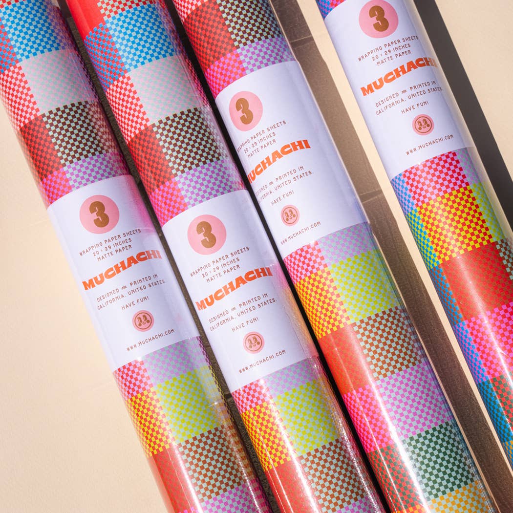 Muchachi - Wholesale Wrapping Paper Roll - Lotería Wrapping Paper - Roll of 3 Sheets3