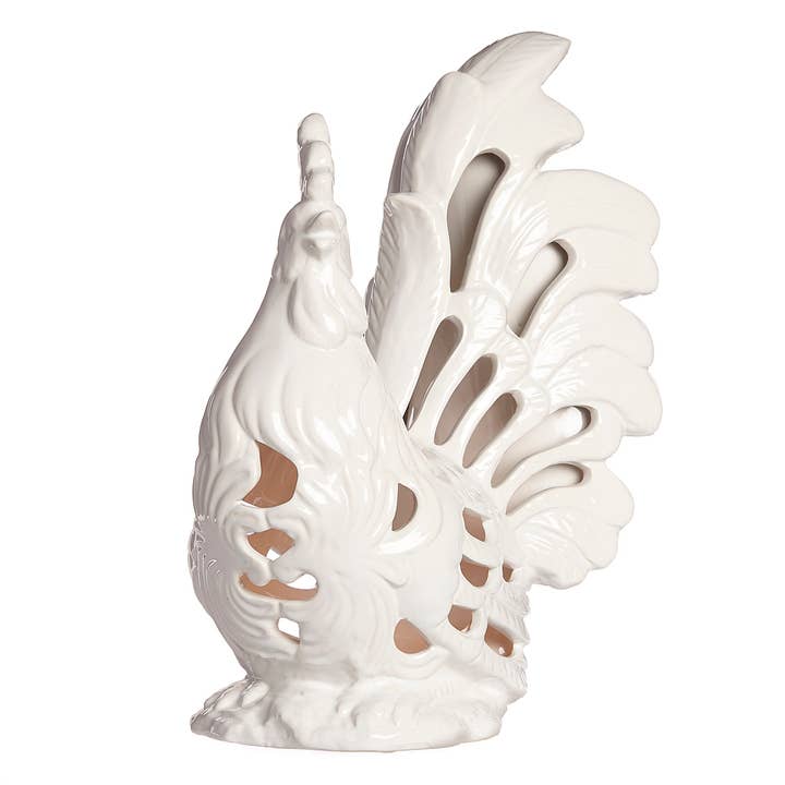 Drew Derose Design - Wholesale Decorative Tabletop Object - Lighted Rooster Tabletop Decor with Cord1