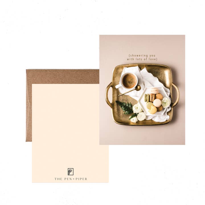 Showering You Flat Card Set for wholesale by The Pen + Piper