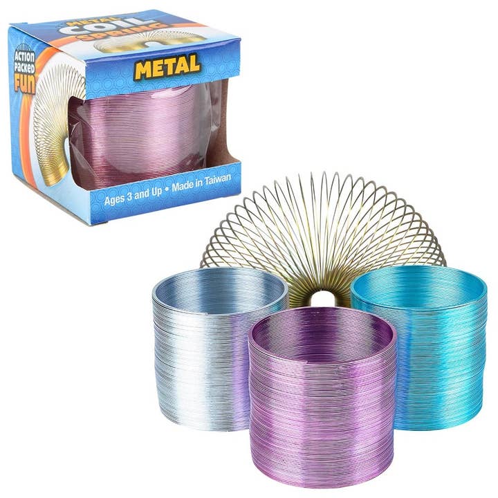 2.4"(60mm) METAL COIL SPRING LLB kids toys for wholesale by La Luna Bella - Toys