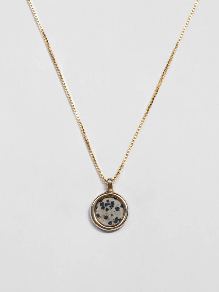 Mare Necklace in Dalmatian Jasper for wholesale by Tiro Tiro Jewelry