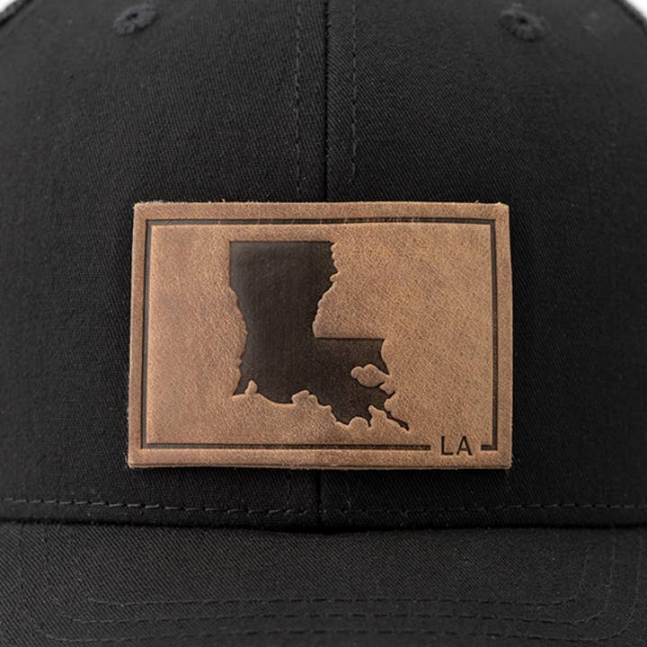 Range Leather Co. - Wholesale Trucker Hat - Unisex - Louisiana Silhouette Hat | Leather Patch Trucker Hat6