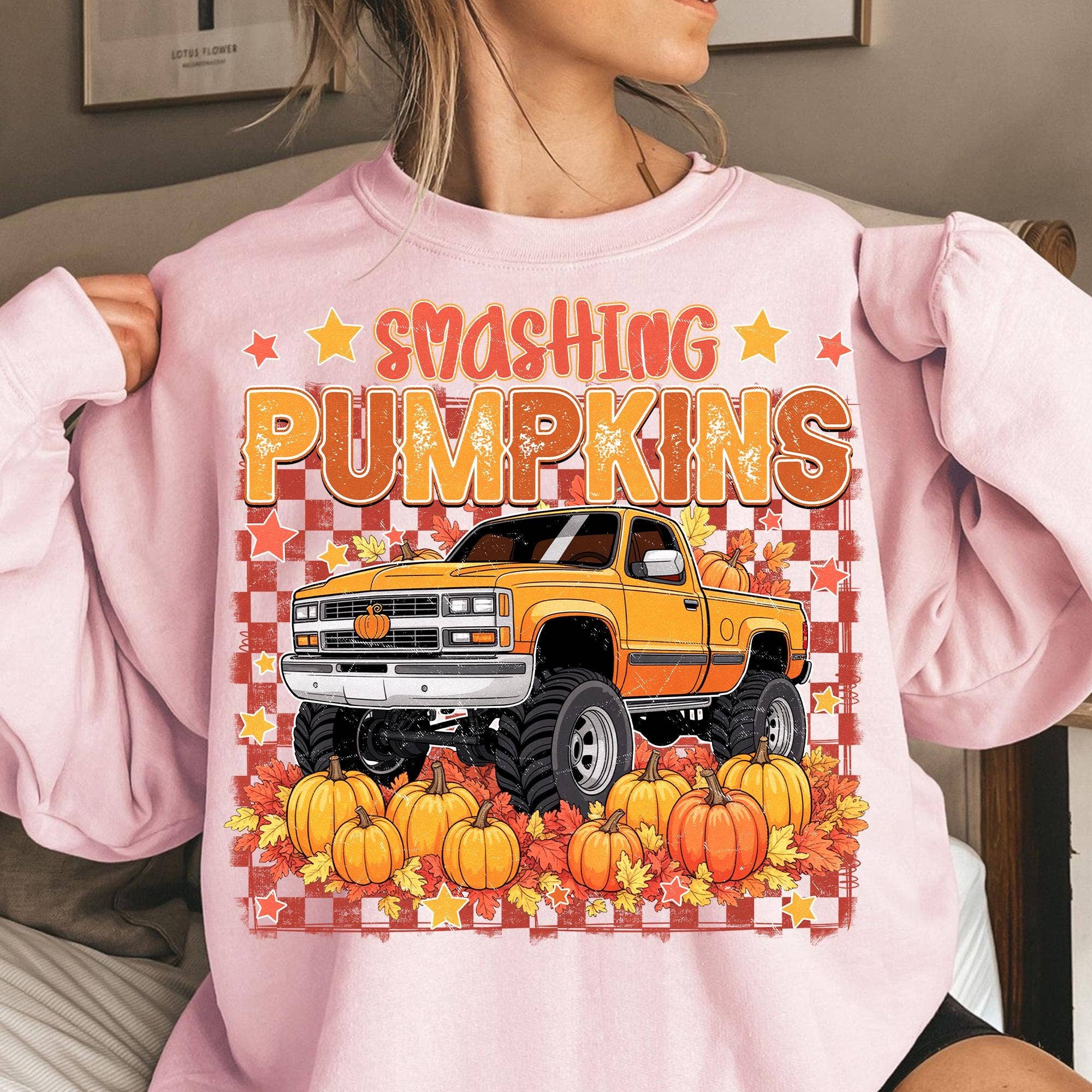 NVC Ecommerce LLC - Wholesale T-Shirt (Graphic) - Unisex - Funny Smashing Pumpkin T-shirt, Halloween Pumpkin Sweatshirt1