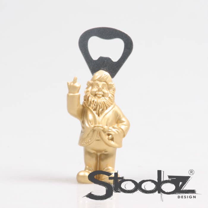 Imhof & Stevens BV - Wholesale Bottle/Wine Opener - BOTTLE OPENER GNOME STANDING 4 CLR ASS B/W/G/Y 8 CM4