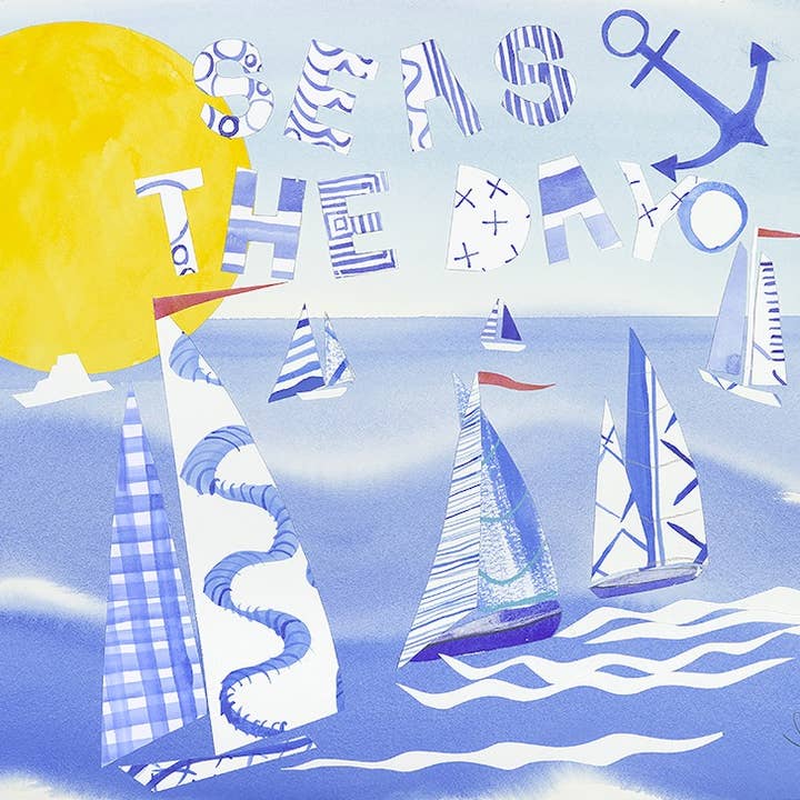 Seas The Day O Sailing for wholesale by Liz Lind Editions