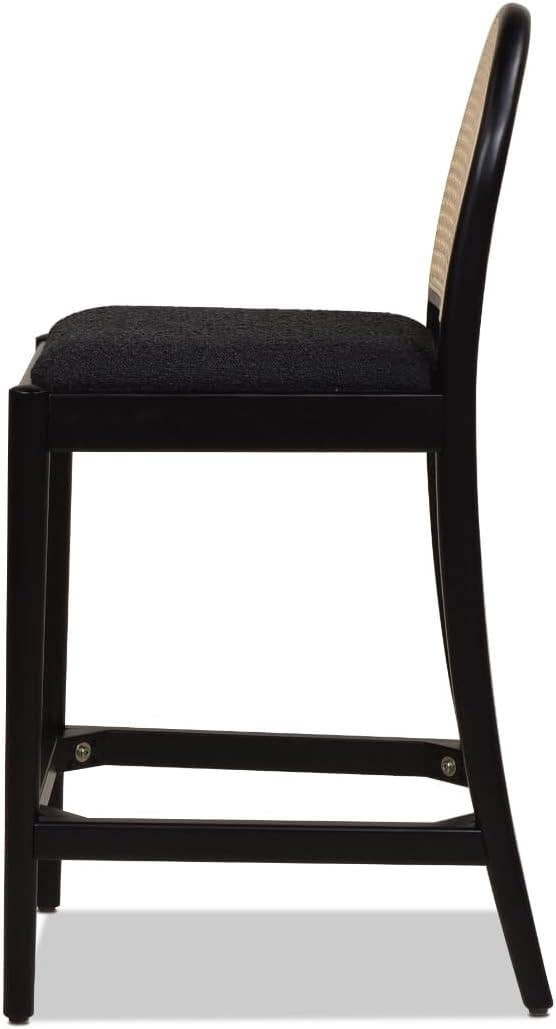 Jennifer Taylor Home - Wholesale Stool - Panama 26.5" Curved Back Cane Rattan Counter Stool Set of 27