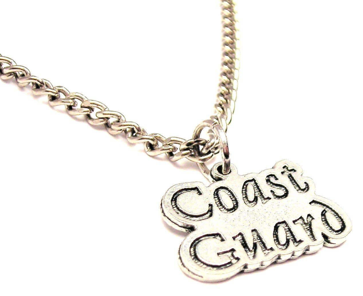 Chubby Chico Charms - Wholesale Pendant/Charm Necklace - Coast Guard Single Charm Necklace0