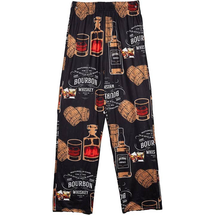Funky Junque - Wholesale Sleepwear Bottom - Men's - Mens Pajama Pants - Bourbon - Black4