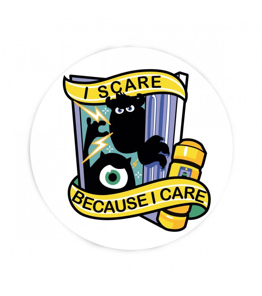 La Barbuda - No U.S. custom fees - Wholesale Sticker - I Scare Because I Care Sticker