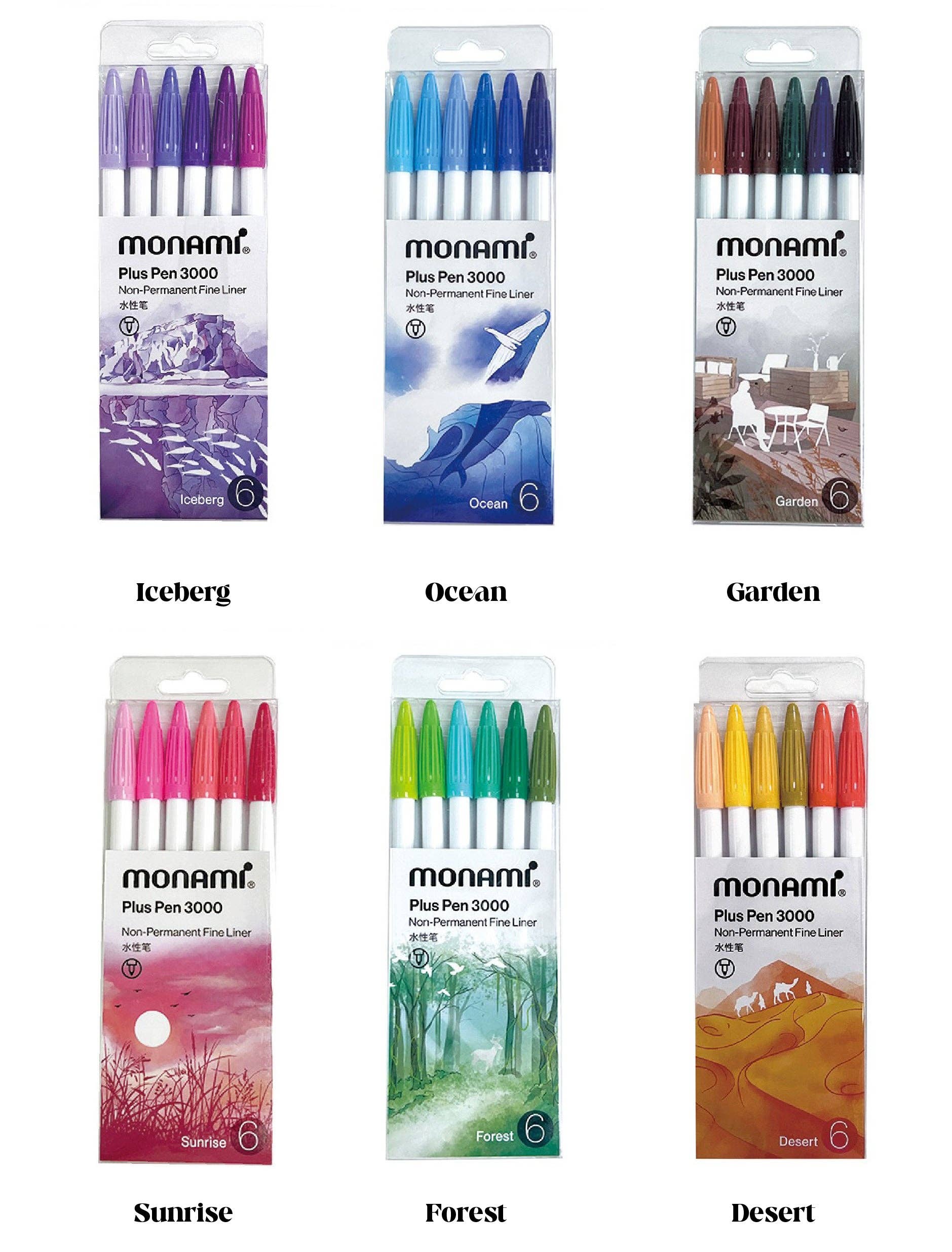 LULUFUNSTUDIO - Wholesale Pen - Monami | Plus Pen 3000 Pen Set | 0.4mm Fine Journal Pen2