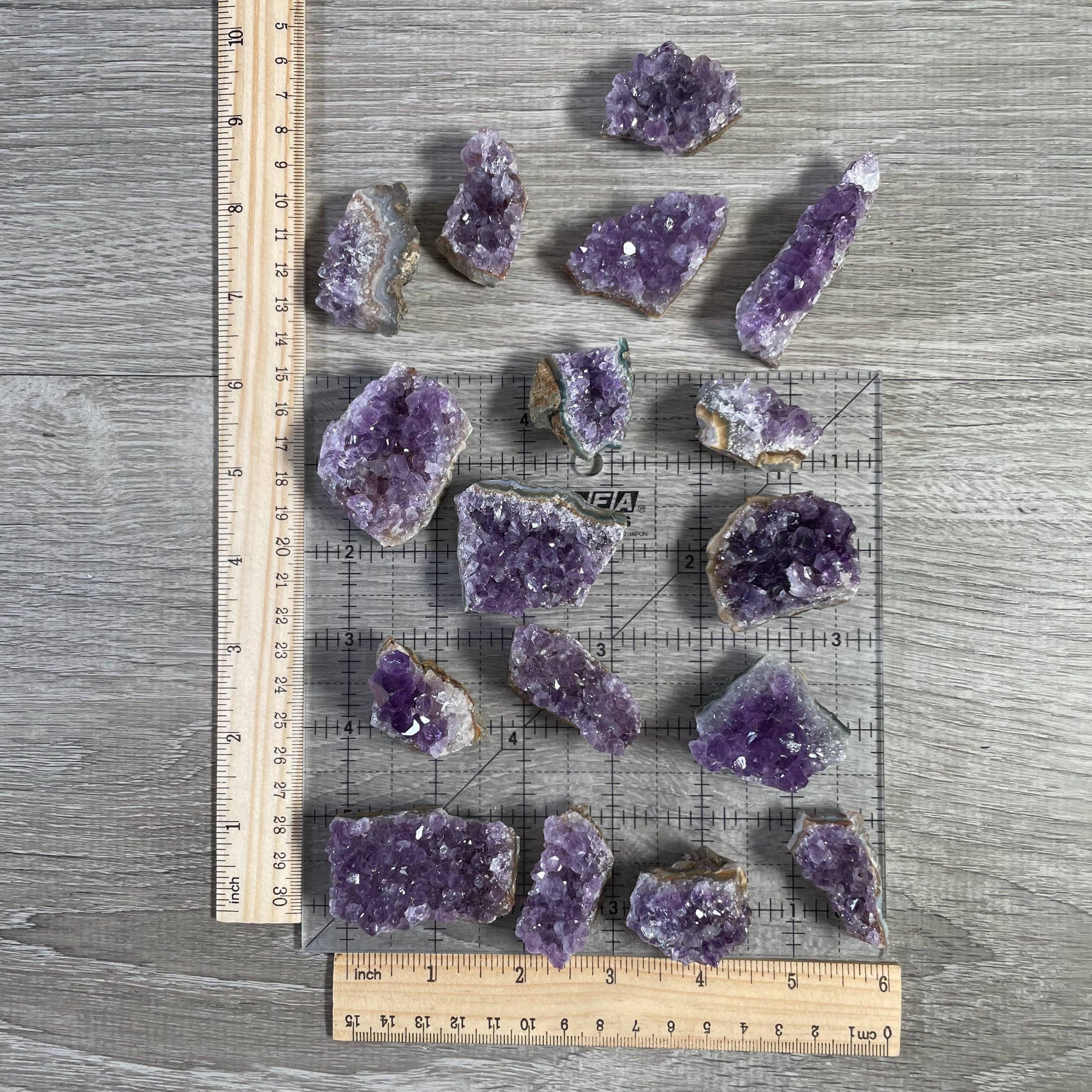 Keystone Crystals - Wholesale Spiritual Stone/Crystal - Amethyst Small Clusters 1 pound Lot3