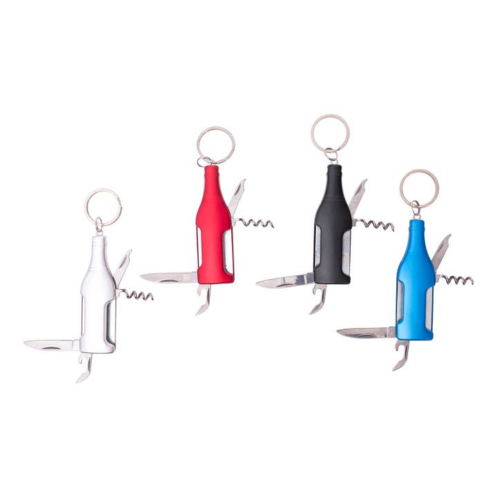 Mad Man - Wholesale Keychain - Men's - Aged to Perfection Wine Opener Multi Tool