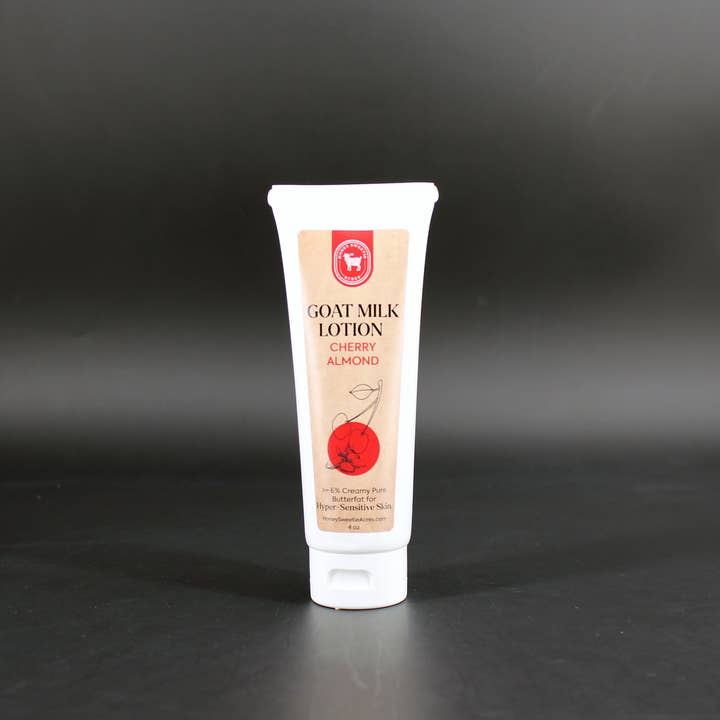 Honey Sweetie Acres – wholesale Lotioner och fuktkrämer – Körsbärsmandelgetmjölklotion - 4 oz2