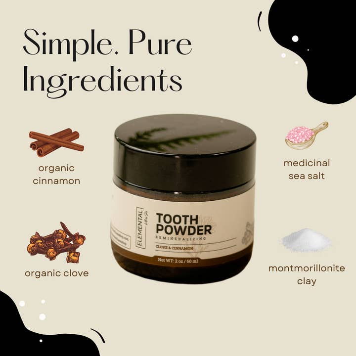 Elemental Wellness | Soap & Toxin-Free Living - Wholesale Toothpaste - Remineralizing Tooth Powder | Fluoride-Free Oral Care3