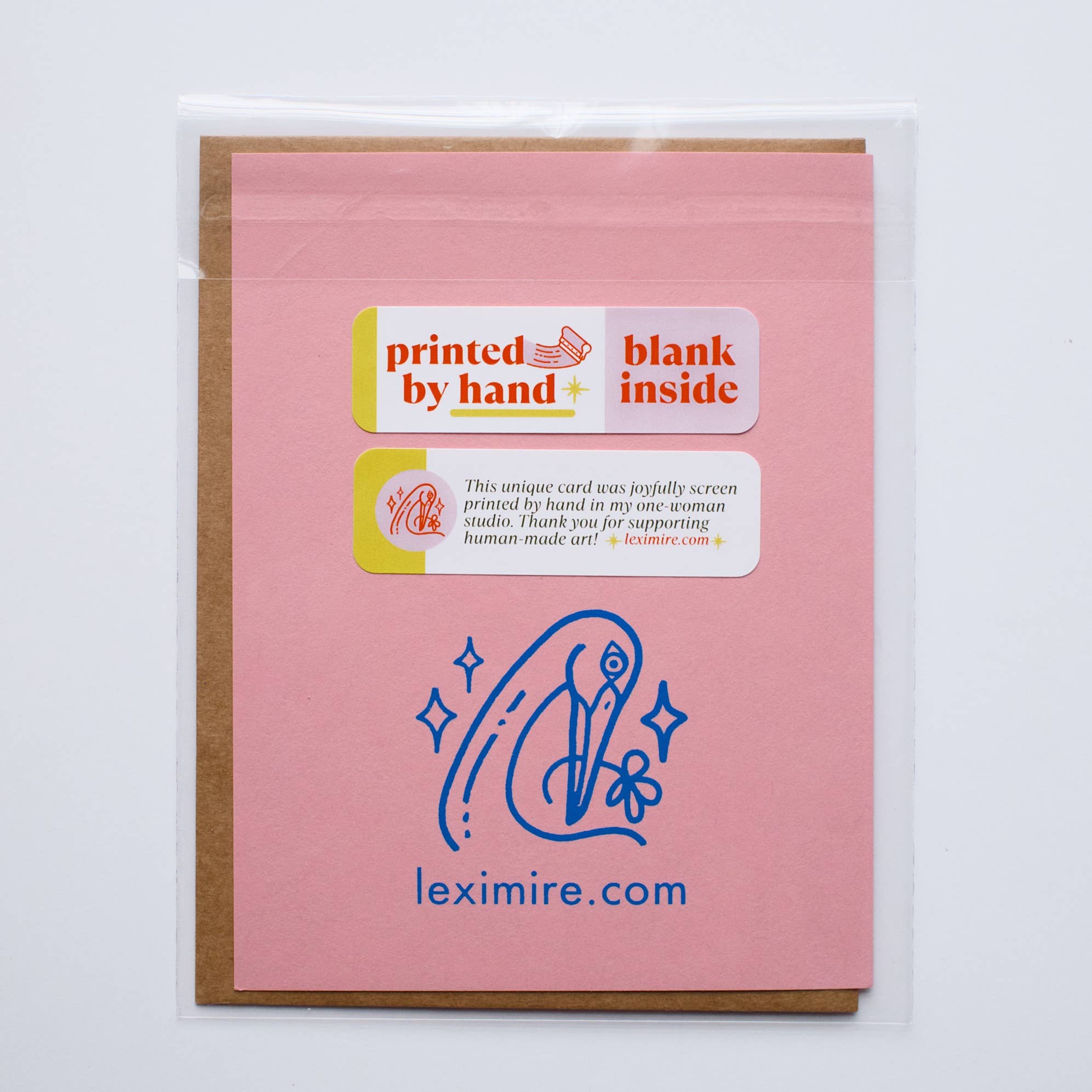 Lex MB Studio - Wholesale Birthday Card - Hand Printed Cactus Birthday Card3