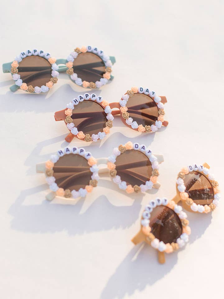 Happy Days Flower Kids Toddler Sunglasses for wholesale by Space 46 Wholesale