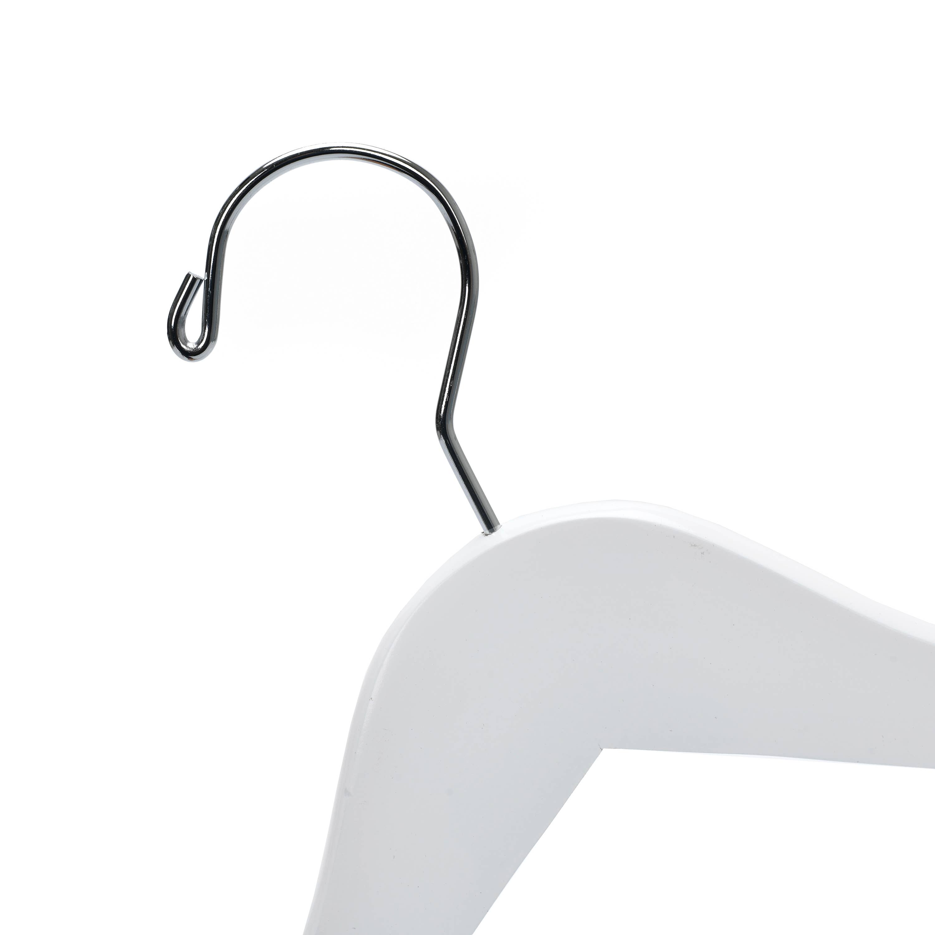 Quality Hangers - Venta al por mayor Percha para la ropa - Perchas de madera para niños de 30 cm con barra, 80 unidades blancas11