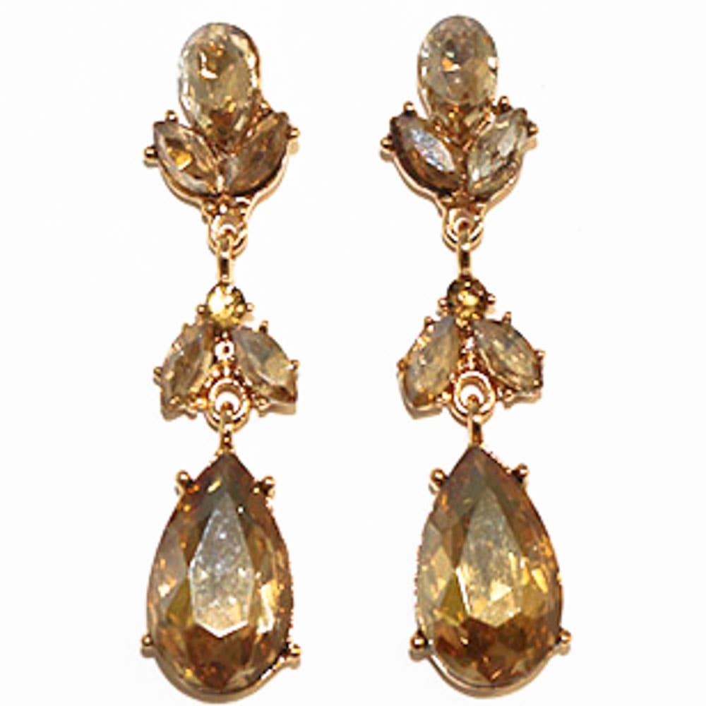 anbfashion – Großhandel Ohrhänger – ELEGANTER ABENDOHRRING IN TROPFENFORM FE-12516