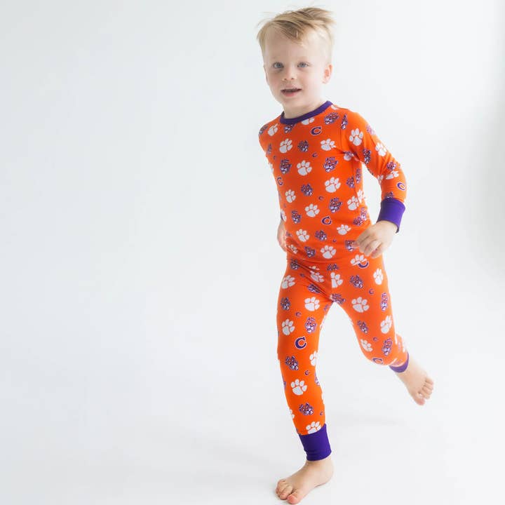 Tailgate Tikes - Wholesale Sleepwear Set - Kids - Clemson Tigers Two-Piece Pajama Set7