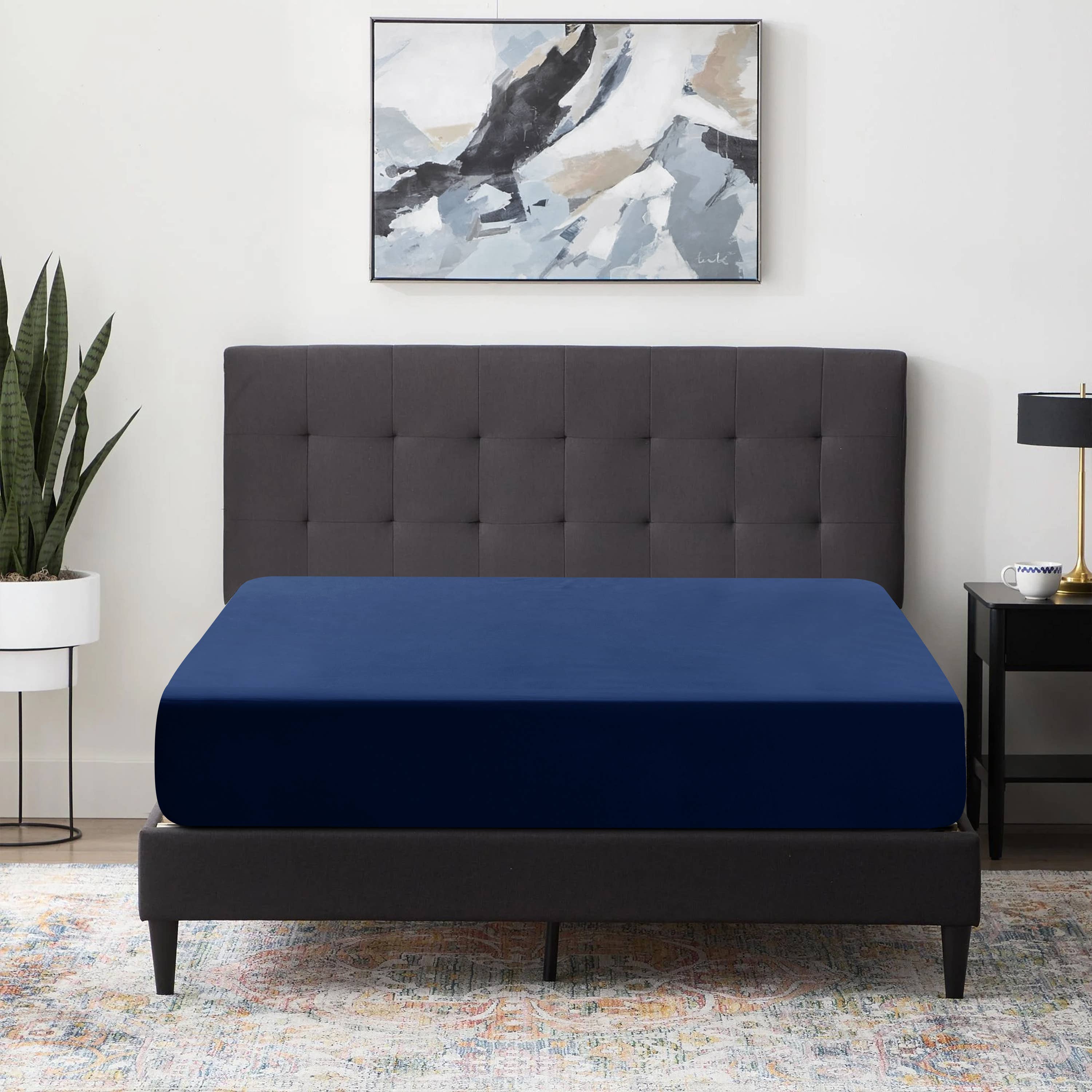 Cottonpassion_US - Vente Draps-housses - Draps-housses en microfibre douce avec bonnets extra profonds jusqu'à 40,6 cm16