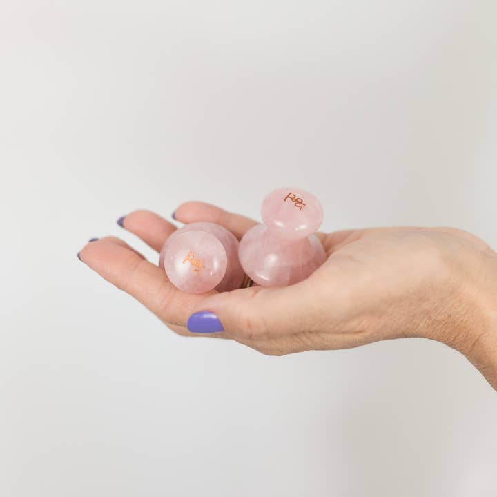 Sentara Holistic - Venta al por mayor Utensilio Gua Sha - Gua Sha Magic Mushrooms Rose Quartz - Herramientas de masaje1