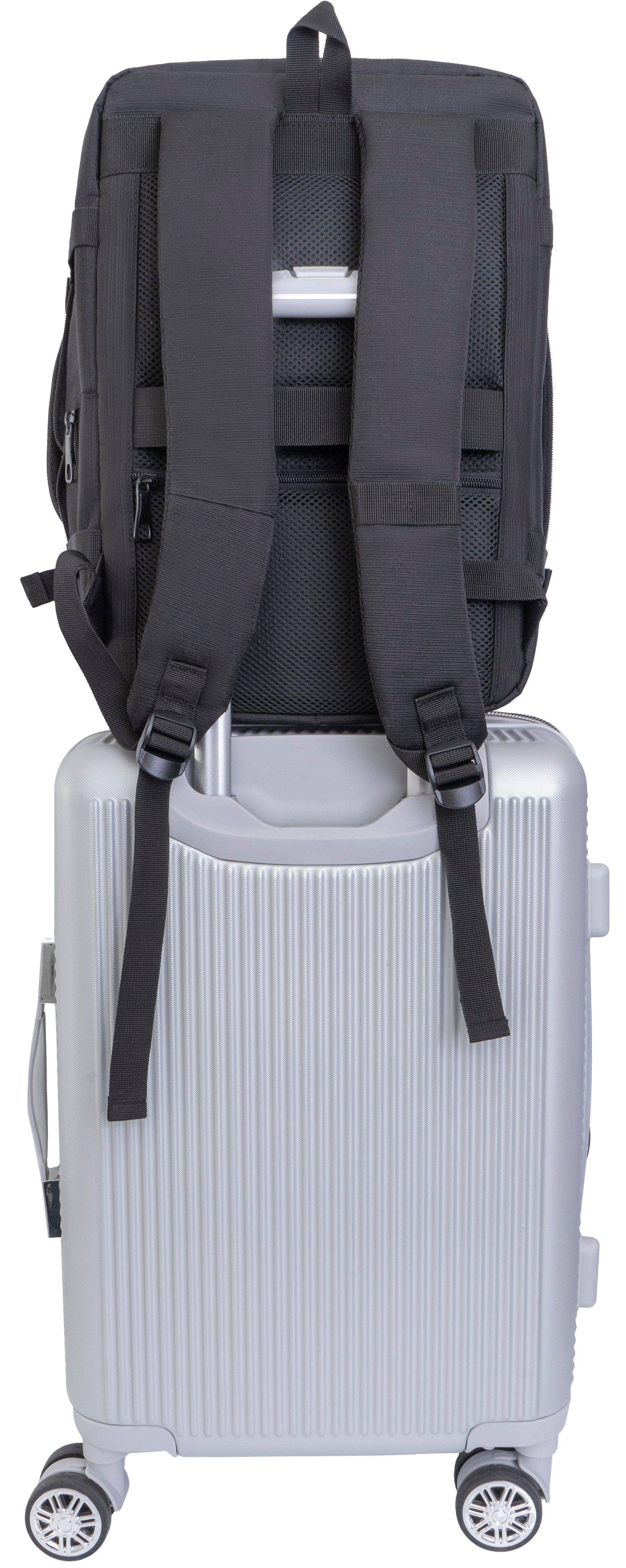 Magid – wholesale Ryggsäck - Herr – Jack Abrahams | The Mitchell | 18-tums presenningsbar expanderyggsäck för män med USB-port8