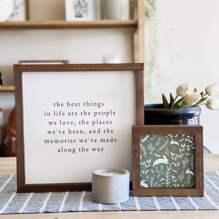 The Best Things In Life | Handmade Wood Sign and other Purchase Wholesale the best. Free Returns & Net 60 Terms on Faire trending on Faire.