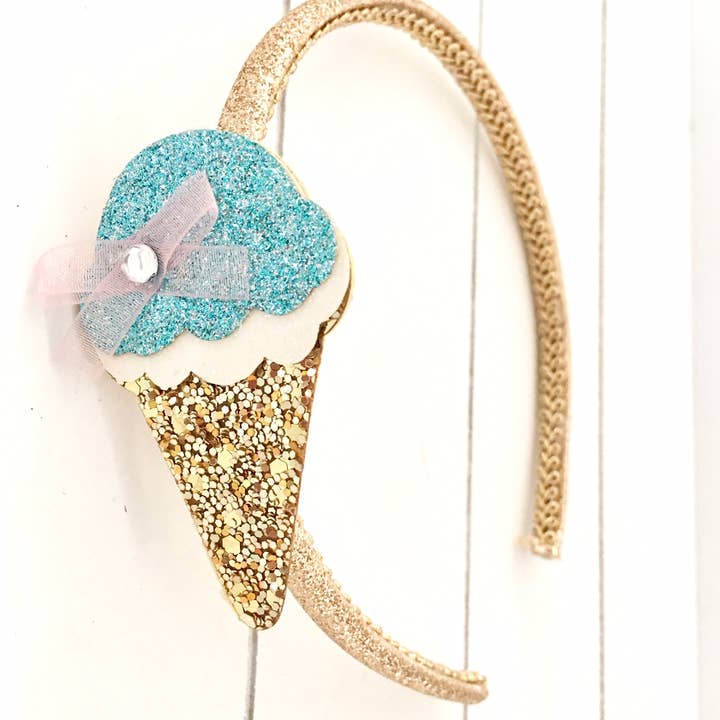 Pimpilotta - Wholesale Hair Clip - Kids - Glitter collection - gold glitter headband with glitter figure2