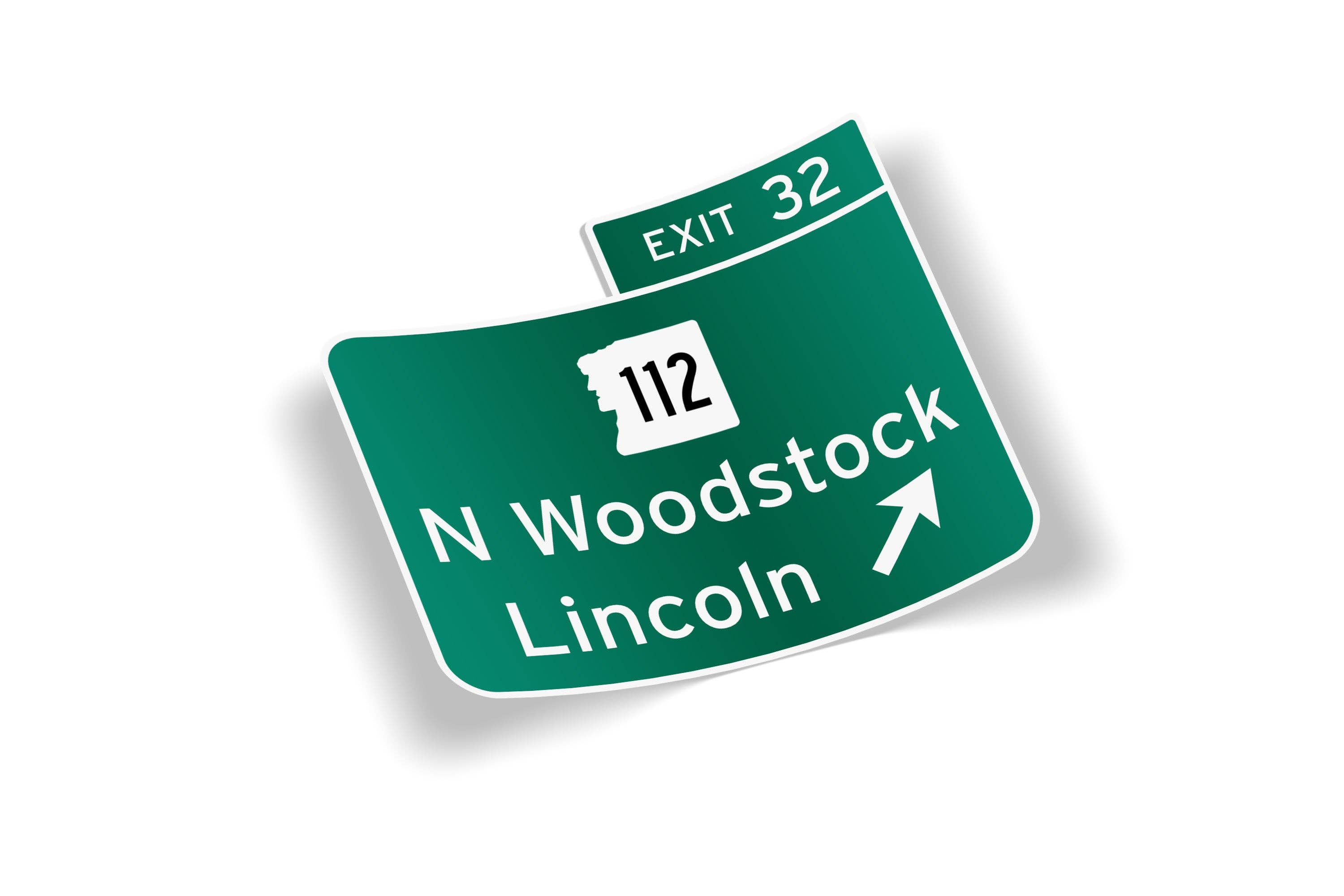 Cape Cod Stickers - Wholesale Sticker - Exit 32 Lincoln North Woodstock New Hampshire Sticker0