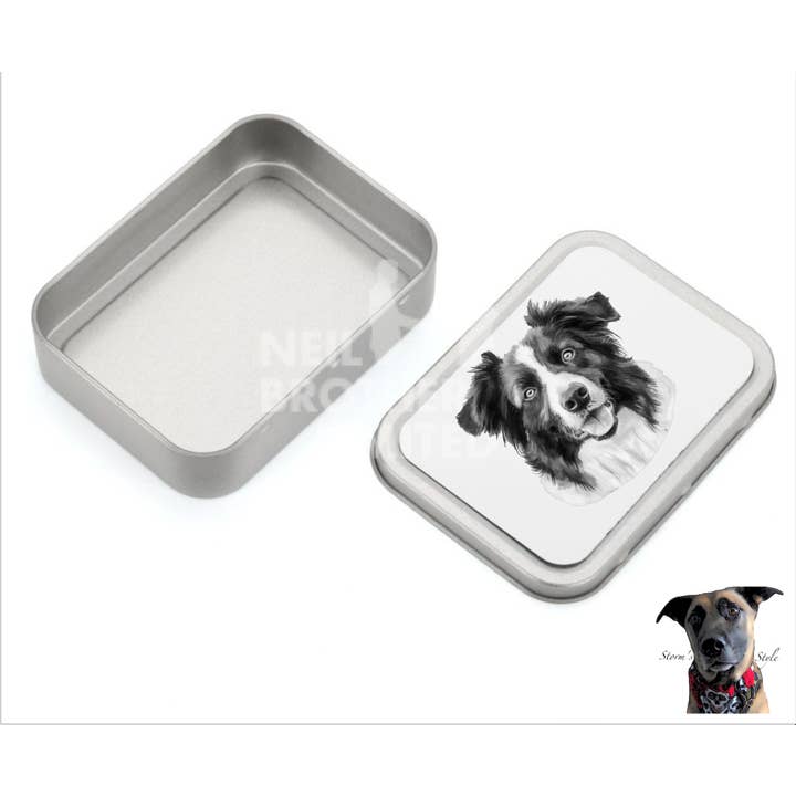 Storms Style - Wholesale Pet Treat Jar - Dog - Black and Grey Small Dog Metal Treat Tin - lots of breeds11