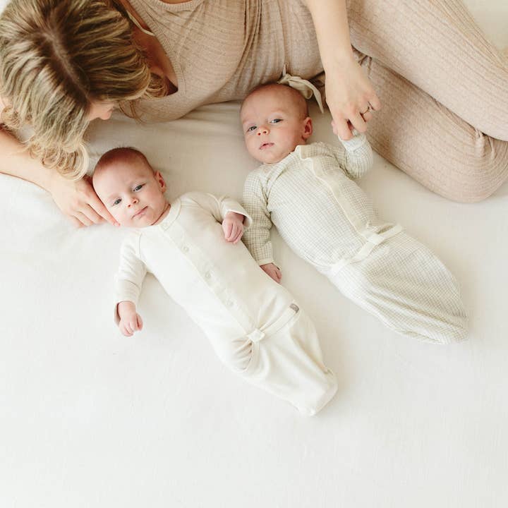 goumikids - Wholesale Babygown - Baby - 24 Hour Convertible Sleeper Baby Gown - Cloud