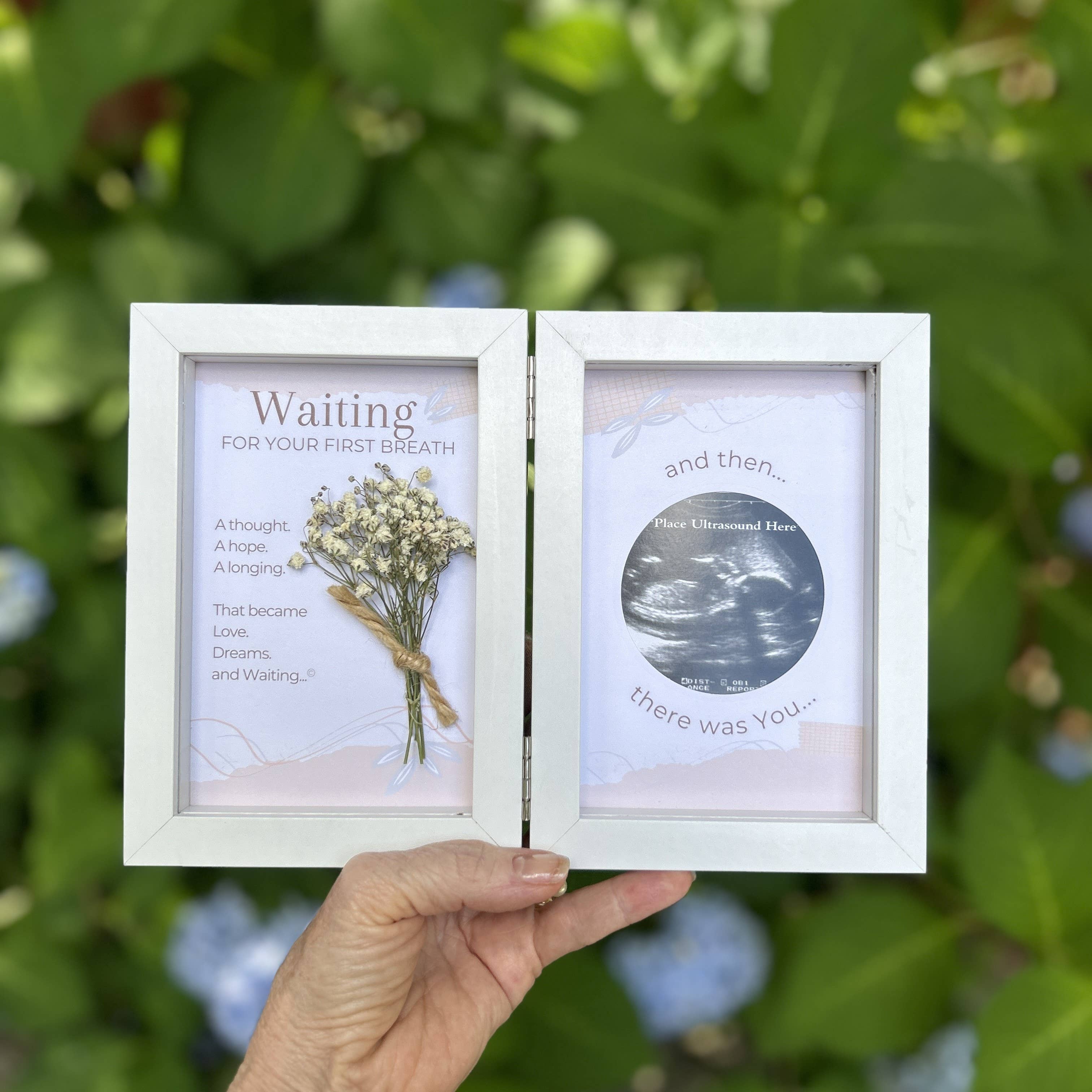 The Grandparent Gift Co. Inc. - Wholesale Picture Frame - First Breath Ultrasound Keepsake Frame 4x6 Shadow Box 81004