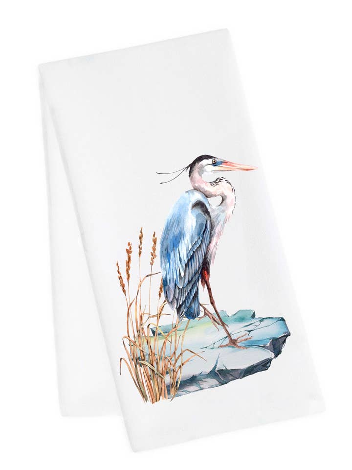 Heron Tea Towel for wholesale by M Design Studio Gifts