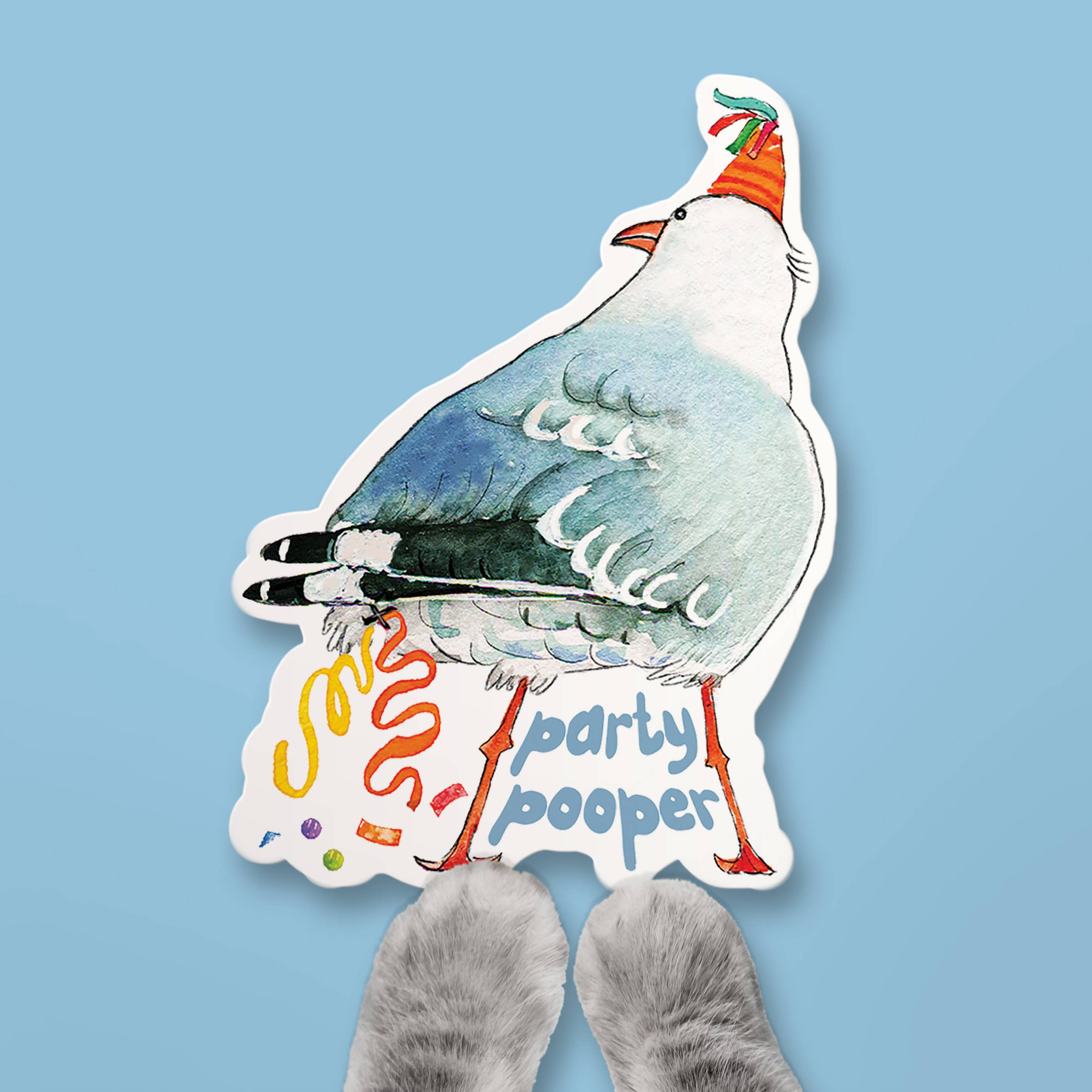 Liyana Studio - Vente Autocollant - Party Pooper Seagull - Autocollant drôle en vinyle3