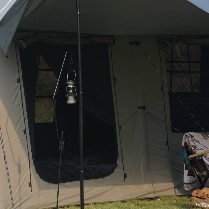 39F Inc. - Wholesale Tent - 9.8x13ft Inflatable Tent with Canopy &Pump Army Green&Beige3