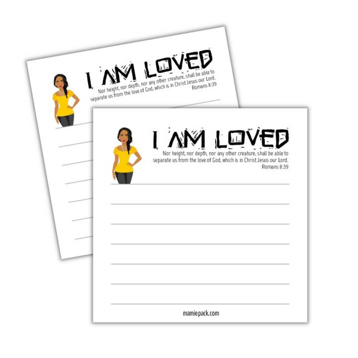I am loved sticky notes for wholesale by Mamie L. Pack Media