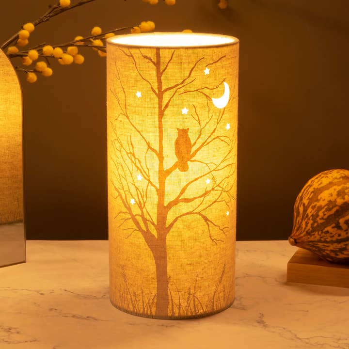 Owl | Fabric Lamp | Silhouette design | 25cm for wholesale by L. GLOW Home
